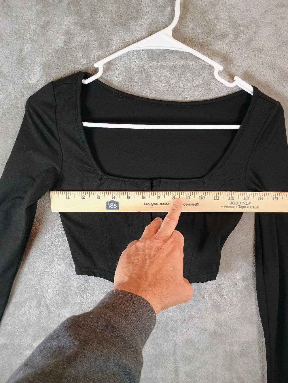 SHEIN Black Long Sleeve Corset Top XS - Picture 4 of 11